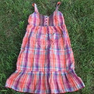 NWOT old navy plaid button summer dress